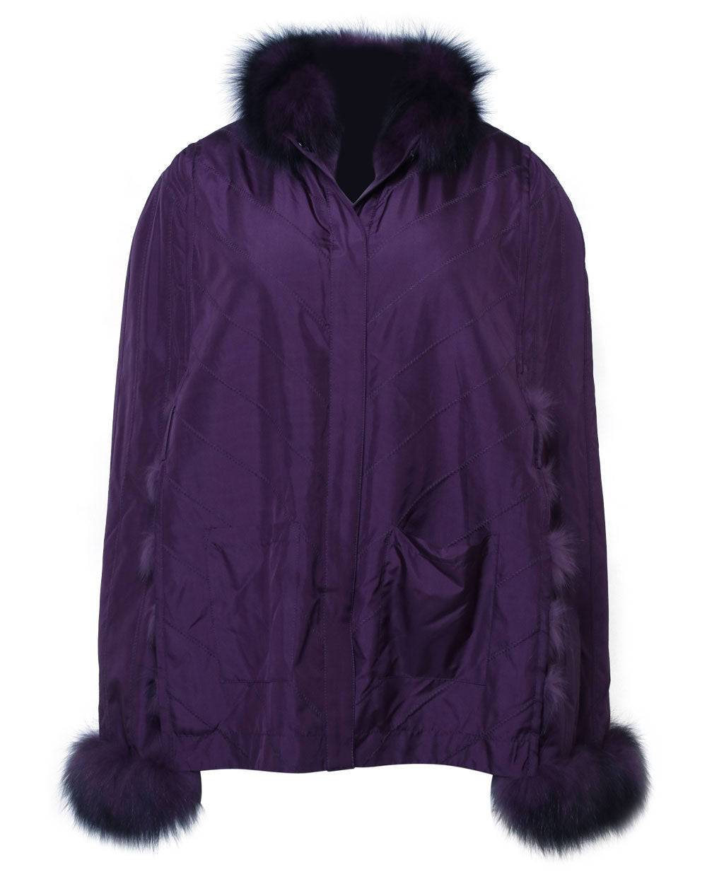 Reversible Cape in Purple