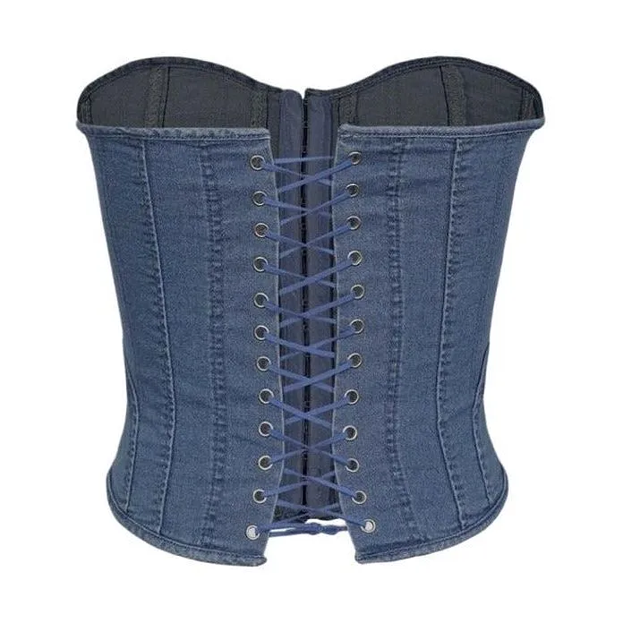 Sexy Denim Corset Top