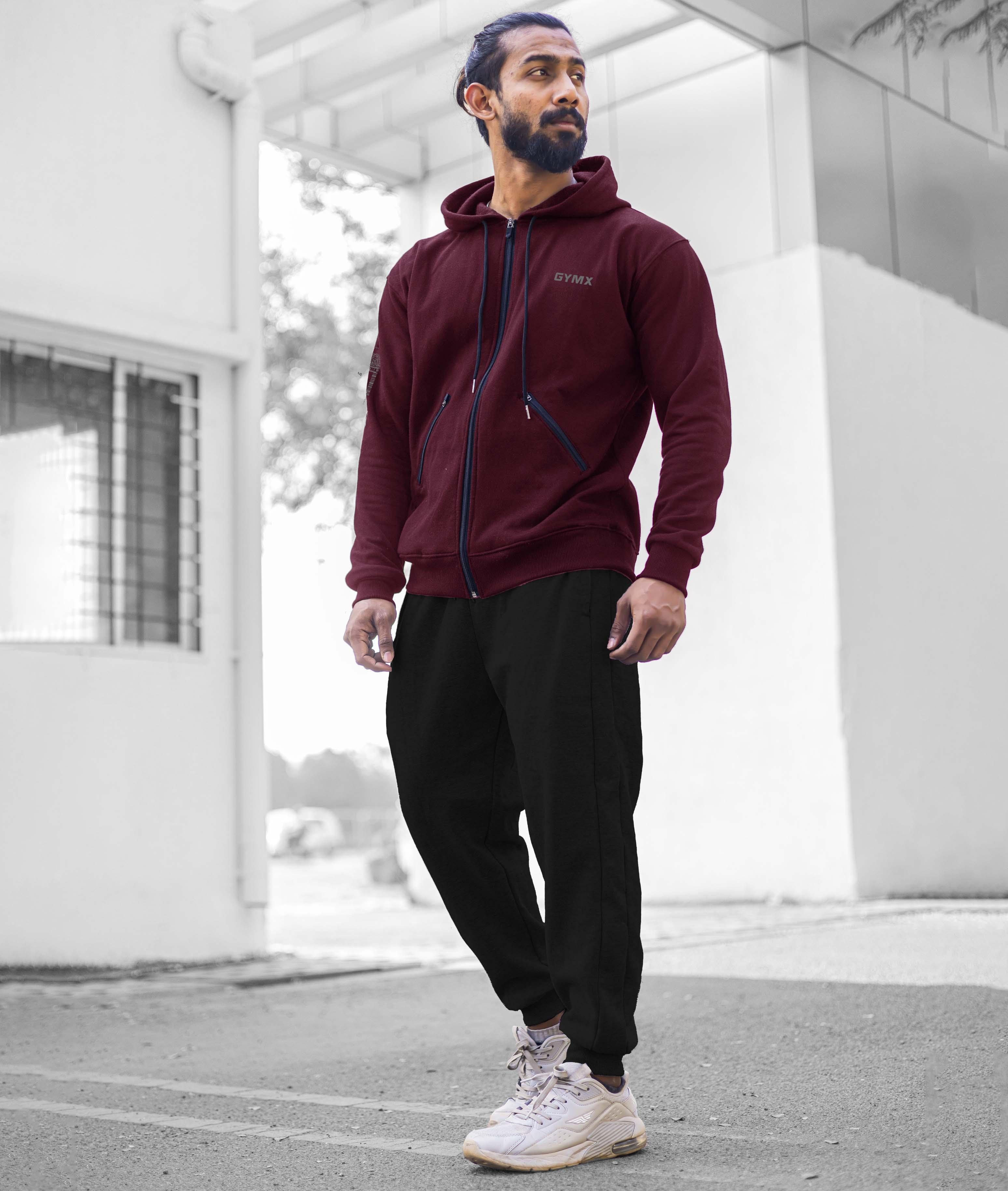 Signature Oversized GymX Hoodie: Sublime Maroon