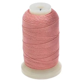 The Beadsmith 100% Silk Beading Thread, Size F, 1 Spool, Raspberry Cream (140 Yards)