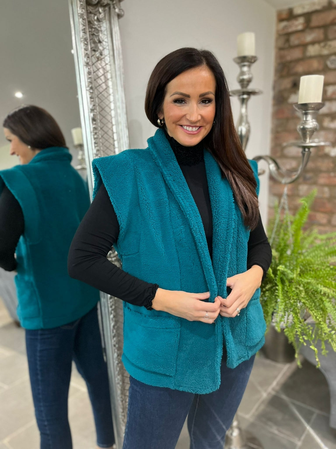 Two Pocket Teddy Gilet Raya