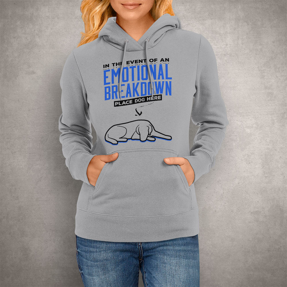 Unisex Hoodie Emotional Breakdown Dog