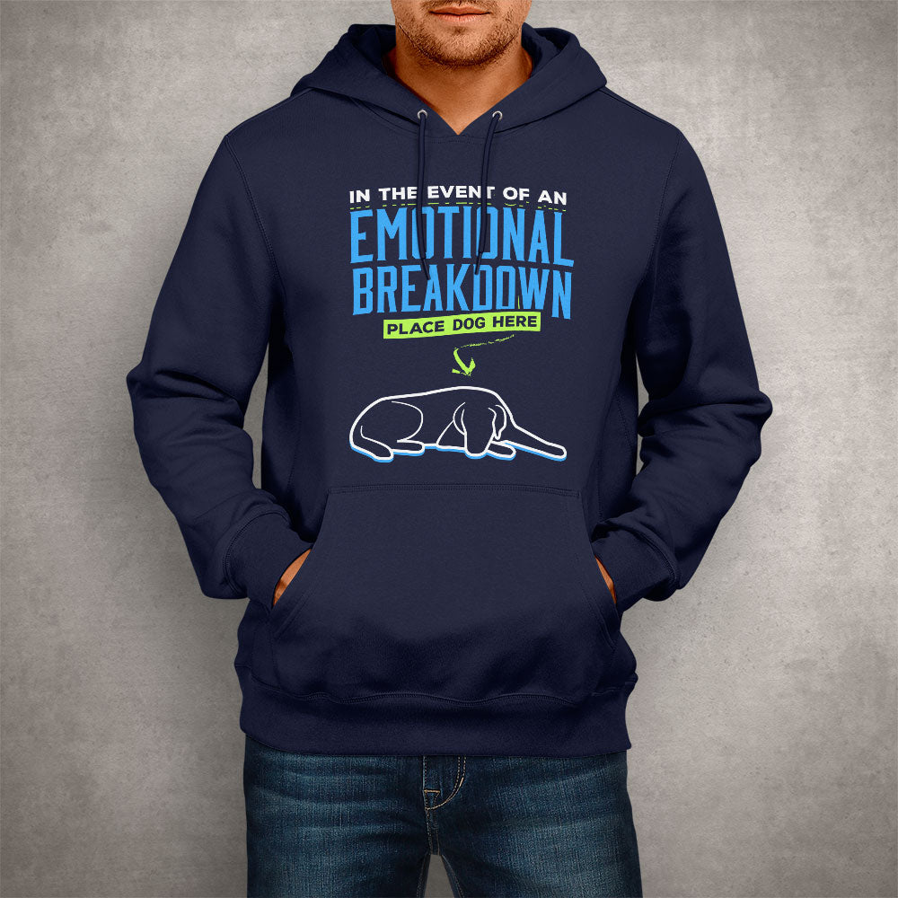 Unisex Hoodie Emotional Breakdown Dog