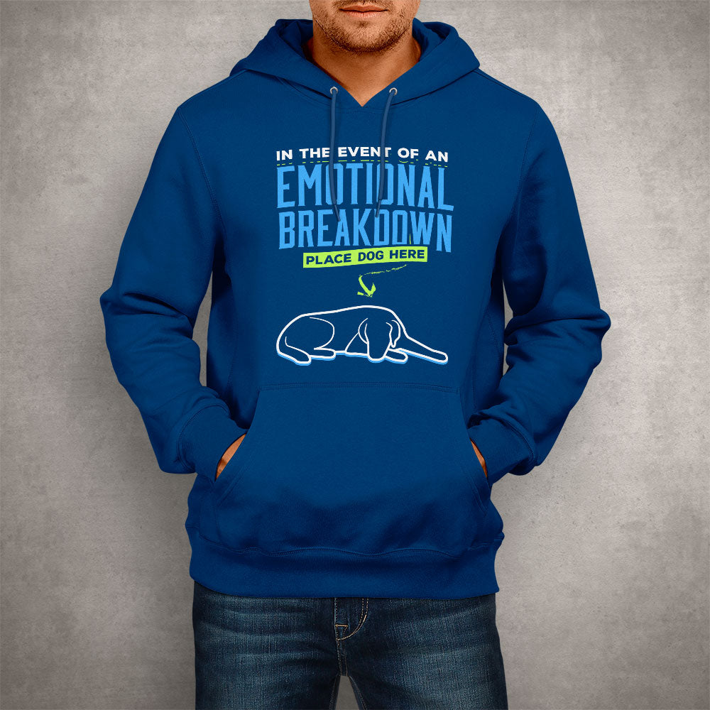 Unisex Hoodie Emotional Breakdown Dog