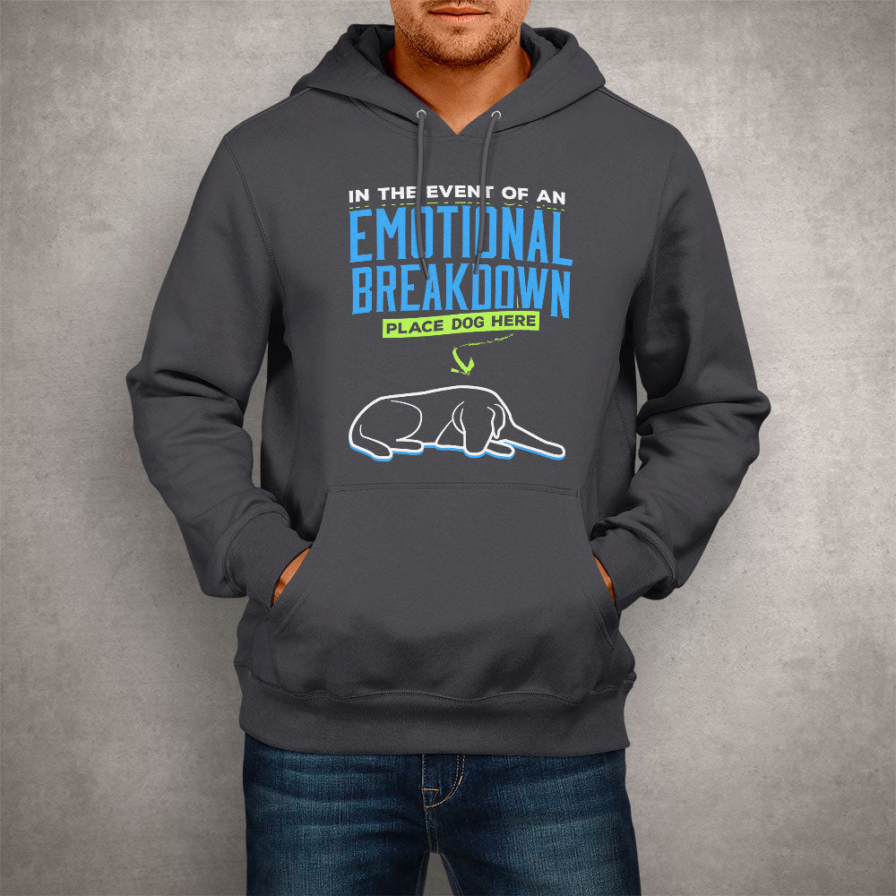 Unisex Hoodie Emotional Breakdown Dog