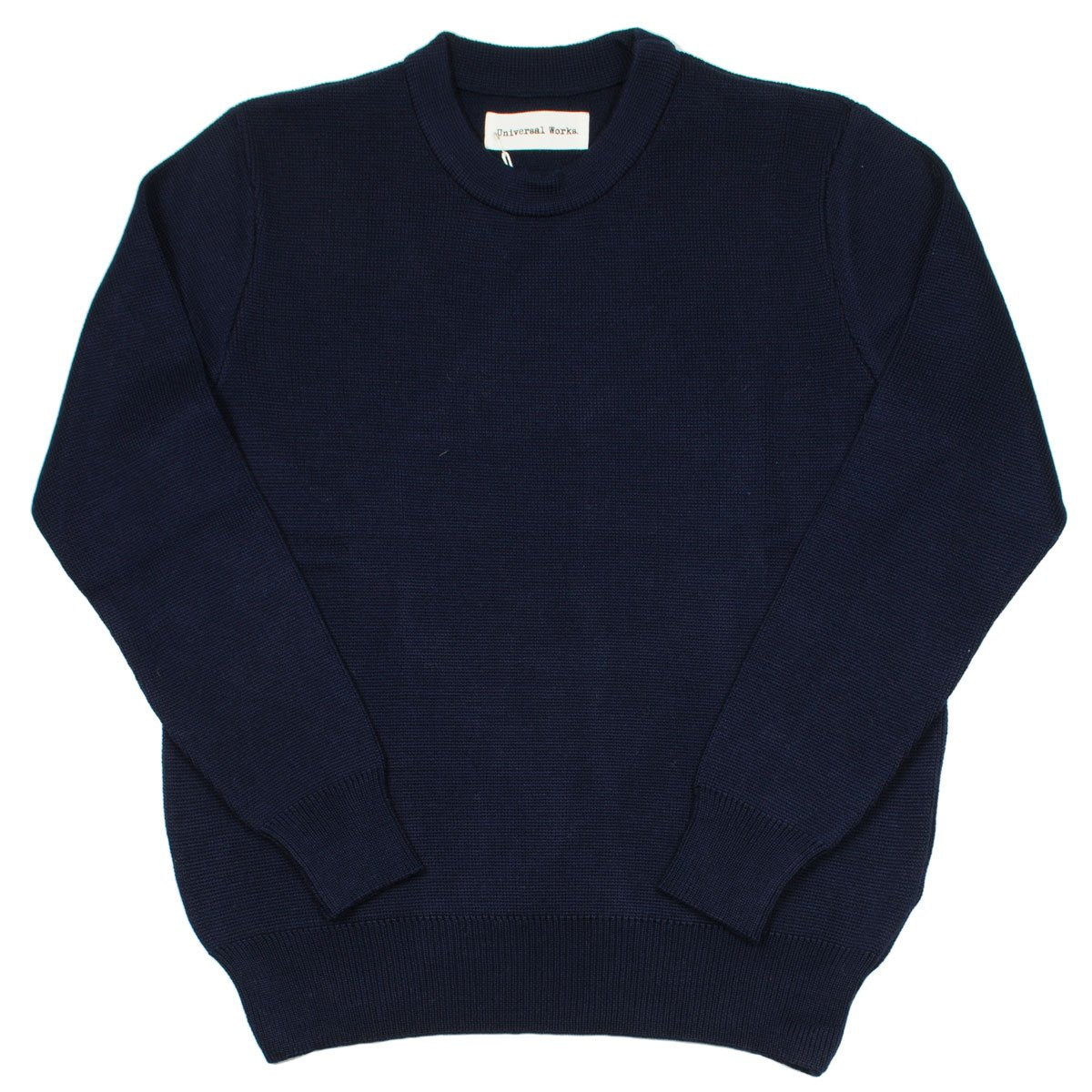 Universal Works - Loose Fisherman Jumper Merino ½ Milano - Navy