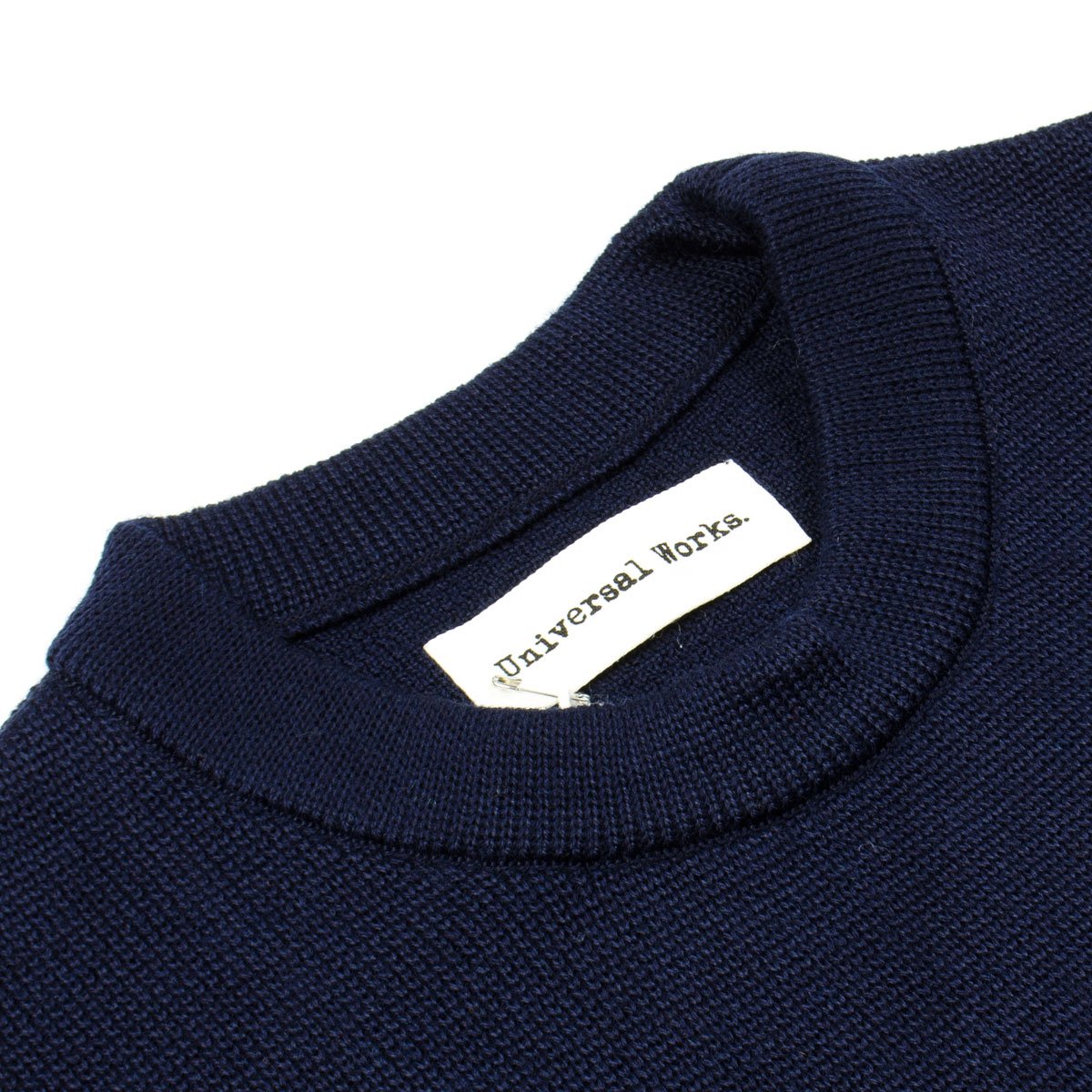 Universal Works - Loose Fisherman Jumper Merino ½ Milano - Navy