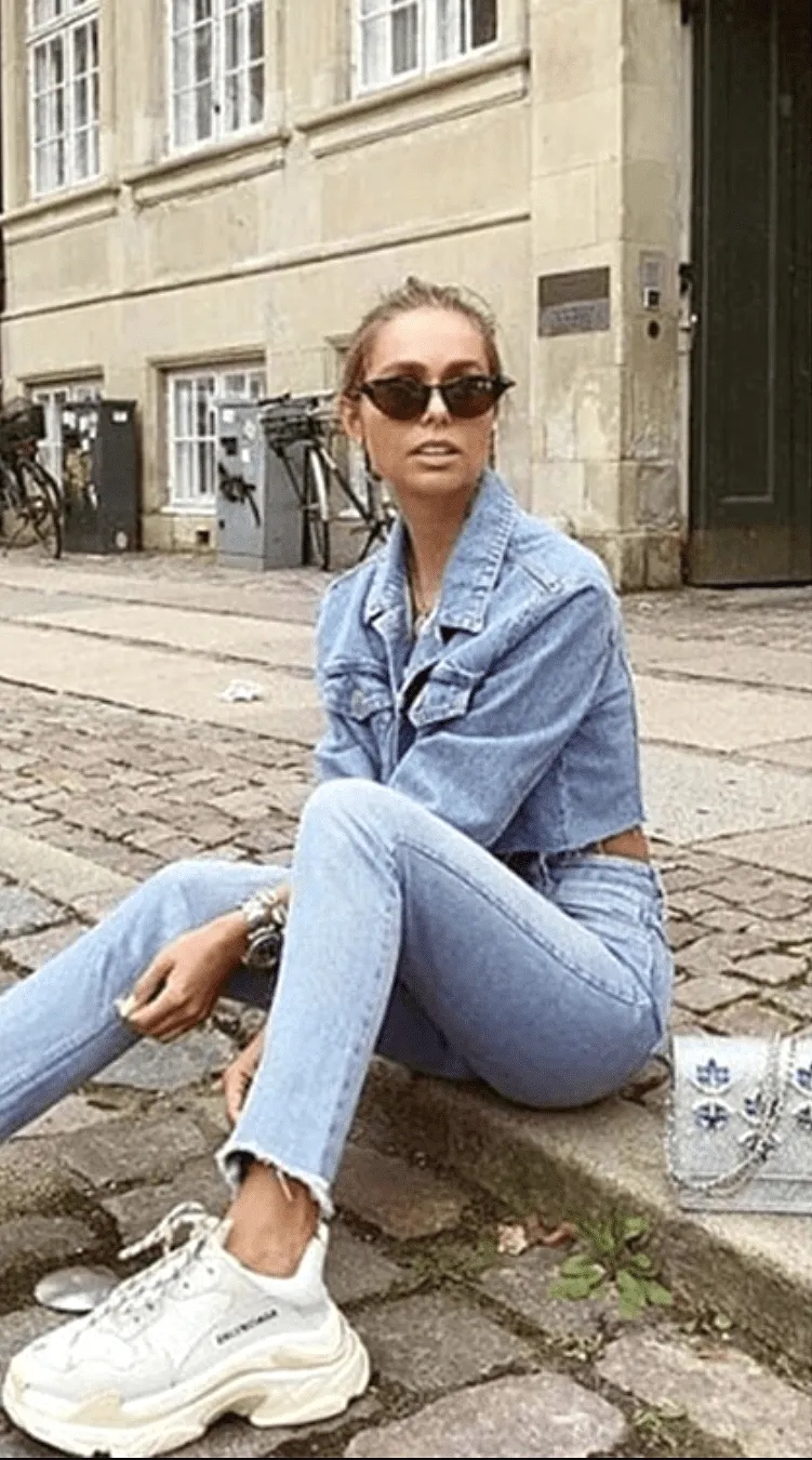 Valentina Denim Crop Jacket