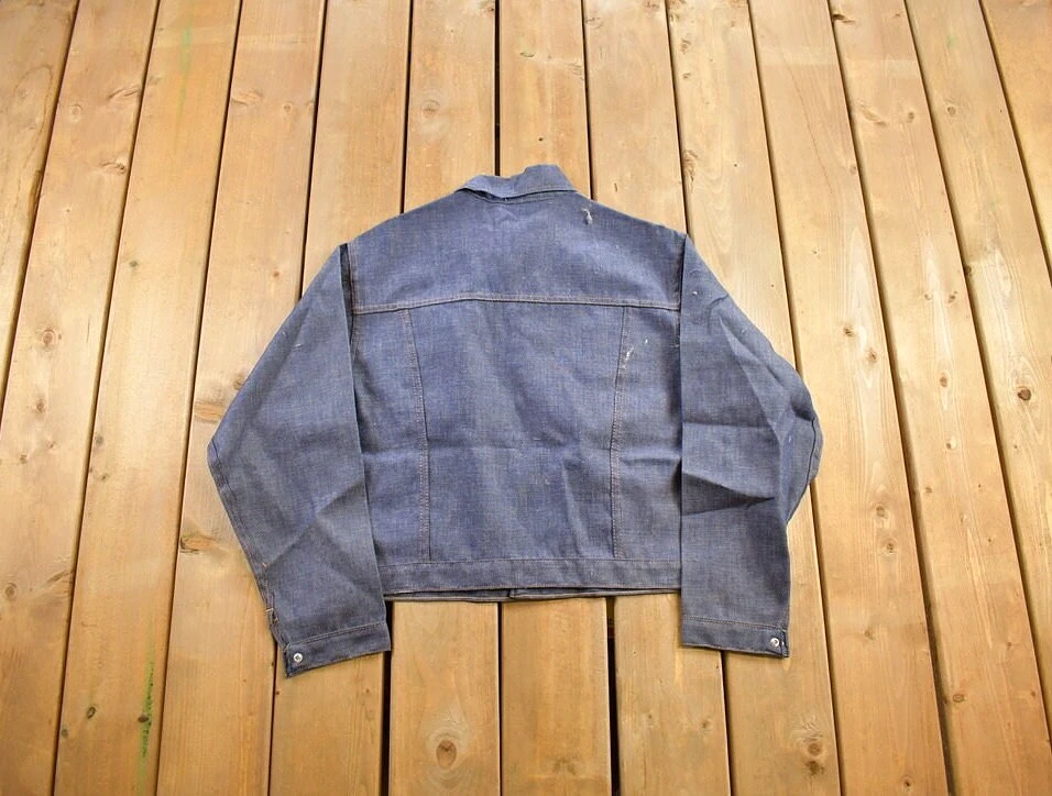 Vintage 1970s Ranchcraft Raw Denim Jacket / Vintage Denim / Streetwear / Vintage Fall Outerwear / Fall Jacket / Ranchcraft