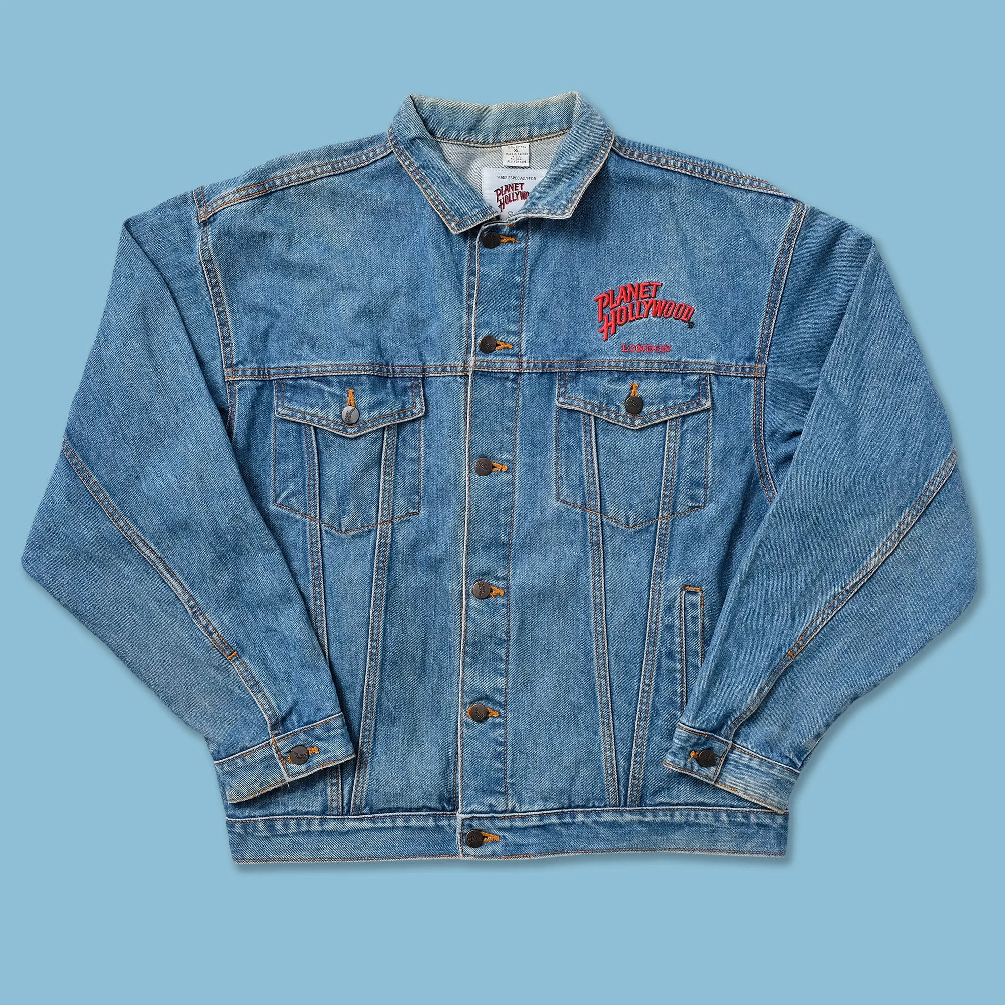 Vintage Planet Hollywood Denim Jacket Medium