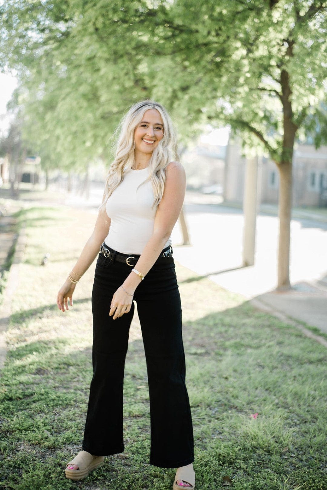 White Sleeveless Bodysuit