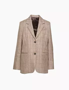 Windowpane Check Suit Jacket