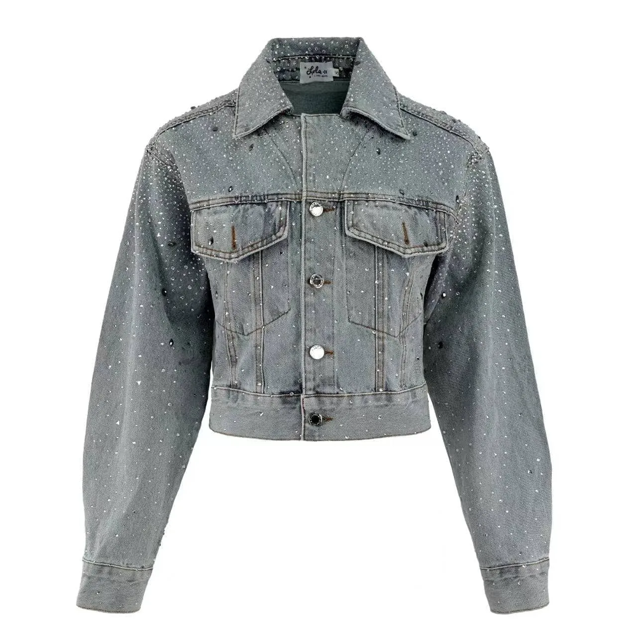 Women's Crystal Denim Jacket