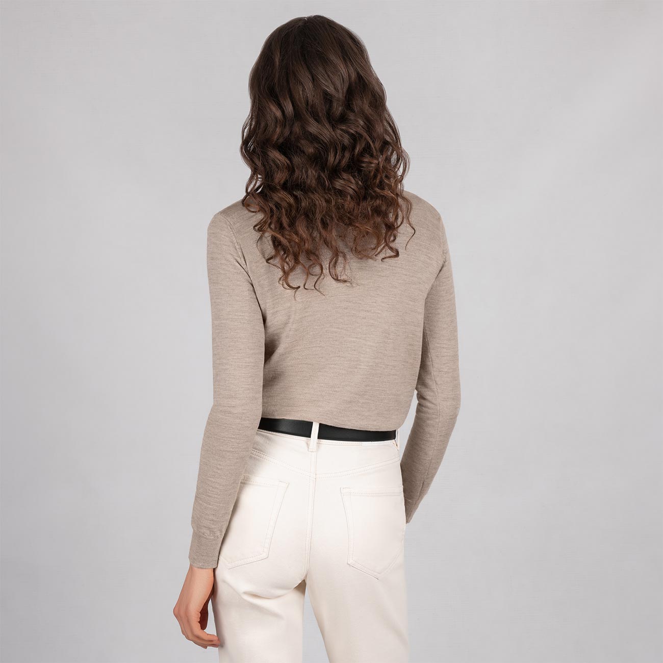 Wool Pullover Light Turtleneck Women