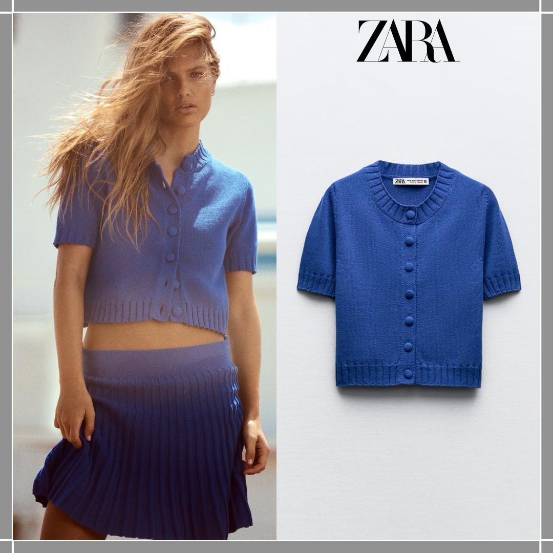 ZARA  |KNIT POLO SWEATER