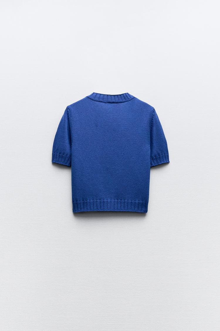 ZARA  |KNIT POLO SWEATER